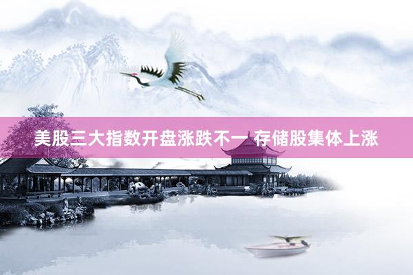 美股三大指数开盘涨跌不一 存储股集体上涨