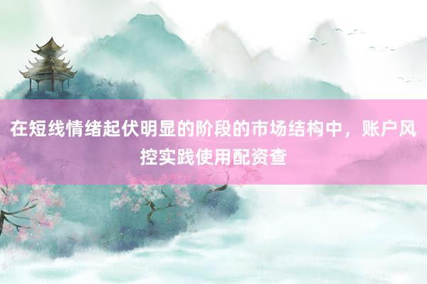 在短线情绪起伏明显的阶段的市场结构中，账户风控实践使用配资查