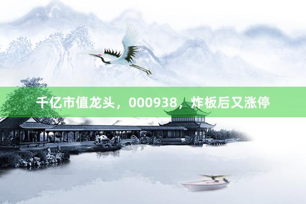千亿市值龙头，000938，炸板后又涨停
