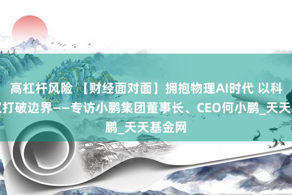 高杠杆风险 【财经面对面】拥抱物理AI时代 以科技平权打破边界——专访小鹏集团董事长、CEO何小鹏_天天基金网