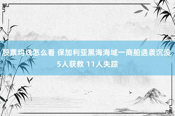 股票均线怎么看 保加利亚黑海海域一商船遇袭沉没 5人获救 11人失踪